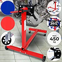 Timbertech Soporte para Motores - Carga MAX. 450 kg- Radio de la Placa de Apoyo 360º- Estable- Metal - Caballete- Grúa…